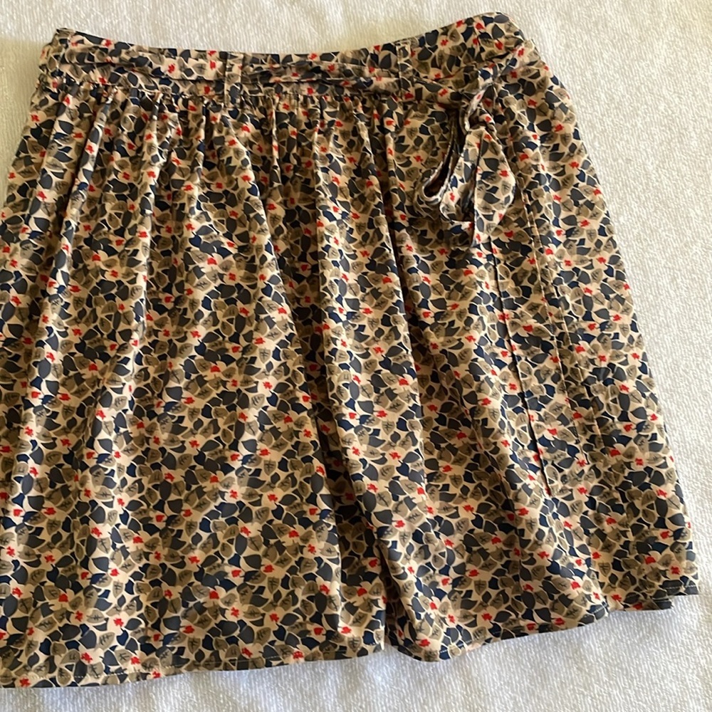 Land's End Canvas Brand Fully Lined Floral Print Mini Skirt